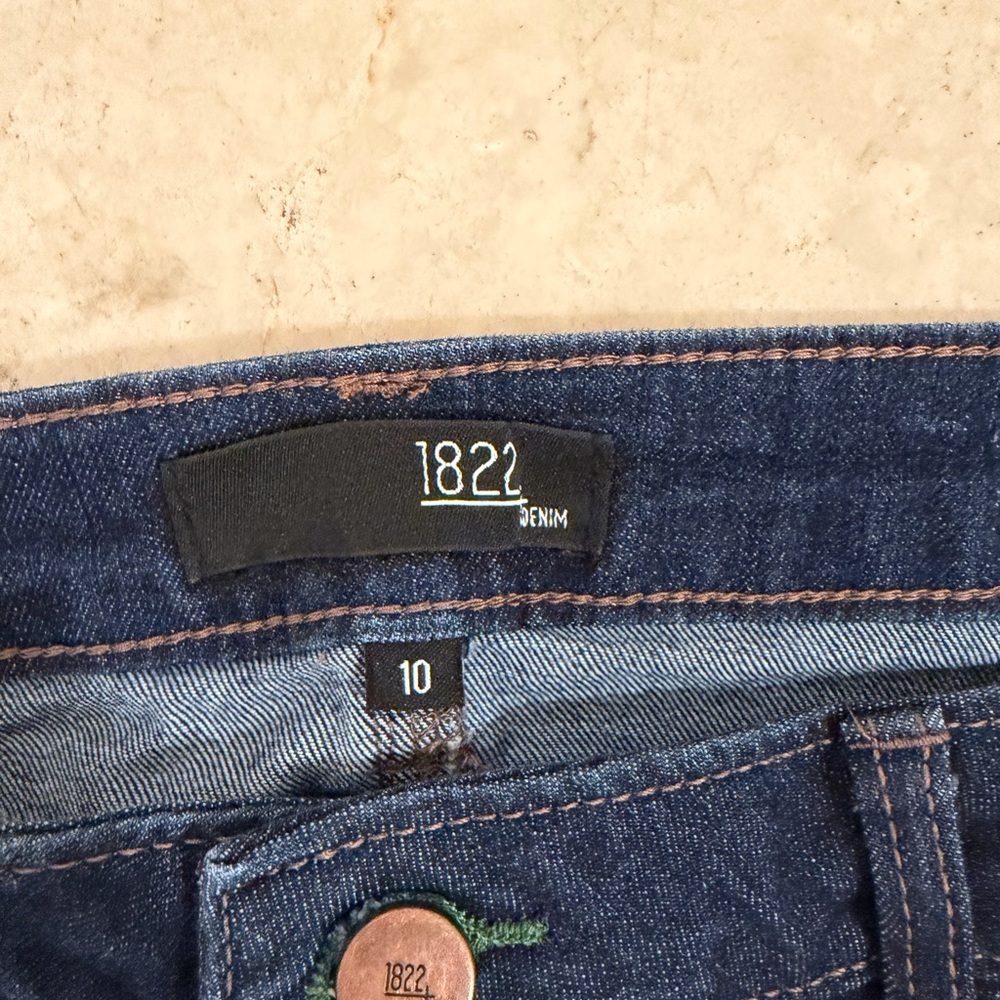 💙1822 Denim Dark Blue Button Midi Skirt - NWOT💙 - Picture 3 of 10